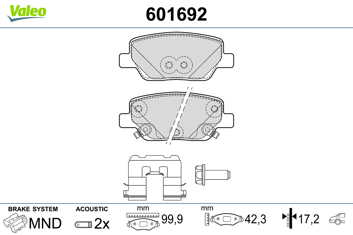 BRAKE PADS FIAT TIPO RR